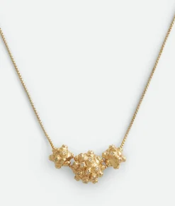Bottega Veneta Drop Necklace White New