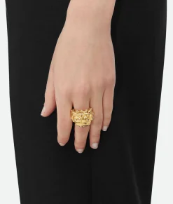 Bottega Veneta Drop Ring White