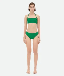 Bottega Veneta Drop Stretch Nylon Bikini Parakeet Sale