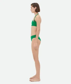 Bottega Veneta Drop Stretch Nylon Bikini Parakeet Sale