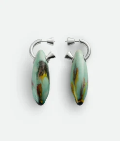 Bottega Veneta Ellipse Large Ceramic Earrings Multicolor