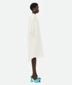 Bottega Veneta English Embroidery Linen Dress Chalk Outlet