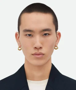 Bottega Veneta Fin Earrings Yellow gold Sale