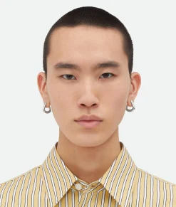 Bottega Veneta Fin Earrings Silver Best