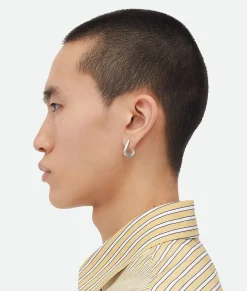 Bottega Veneta Fin Earrings Silver Best