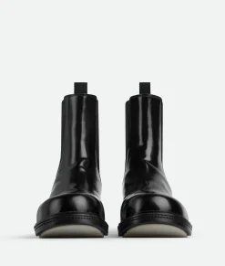 Bottega Veneta Fireman Chelsea Ankle Boot Black Clearance