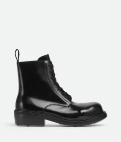 Bottega Veneta Fireman Lace-Up Boot Black Hot