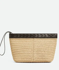 Bottega Veneta Flip Flap Medium Prism Pouch Natural/fondant Best