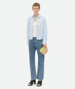 Bottega Veneta Flip Flap Small Prism Pouch Natural / Sherbert Hot