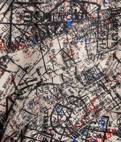 Bottega Veneta Fluid Viscose Memory Print Dress Sakura/multicolour New