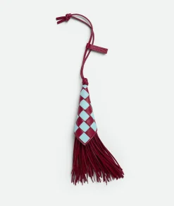 Bottega Veneta Fringes Charm Dark red/zenith Discount