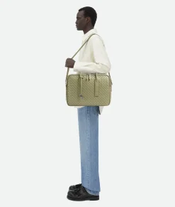 Bottega Veneta Getaway Large Briefcase Travertine Hot