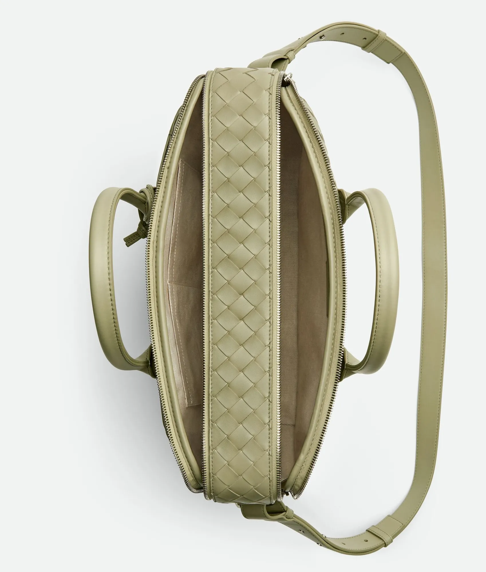 Bottega Veneta Getaway Large Briefcase Travertine Hot