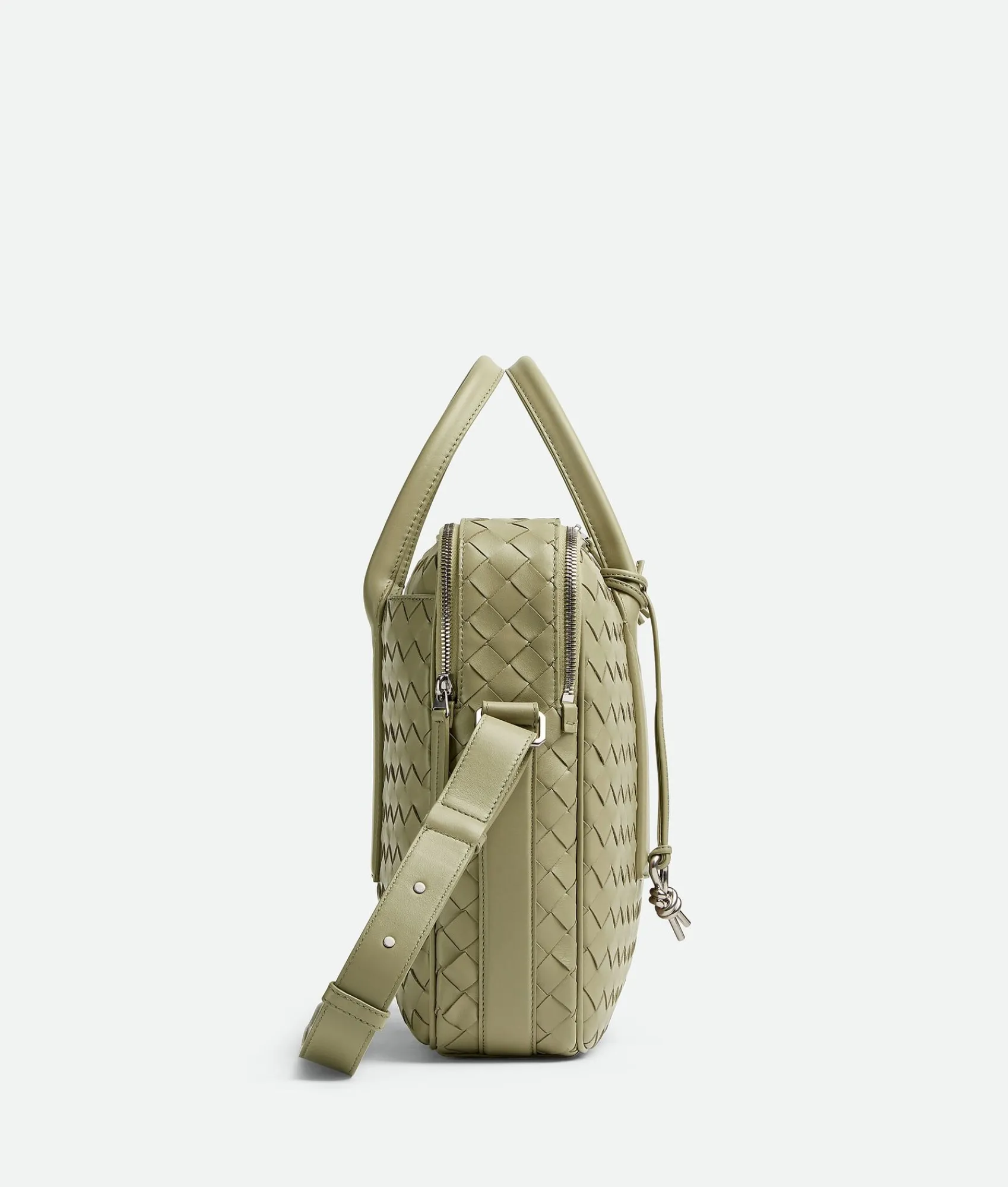 Bottega Veneta Getaway Large Briefcase Travertine Hot