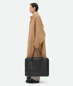 Bottega Veneta Getaway Large Weekender Black Hot