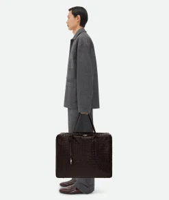 Bottega Veneta Getaway Large Weekender Fondant New