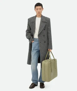 Bottega Veneta Getaway Large Weekender Travertine New