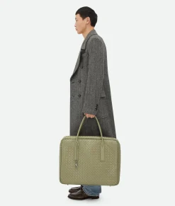 Bottega Veneta Getaway Large Weekender Travertine New