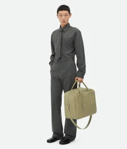 Bottega Veneta Getaway Medium Weekender Travertine Clearance