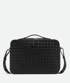 Bottega Veneta Getaway Slim Briefcase Black Discount