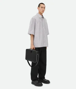 Bottega Veneta Getaway Slim Briefcase Black Discount