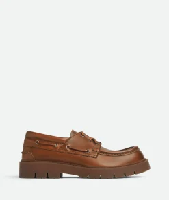 Bottega Veneta Haddock Boat Shoe Light wood Online