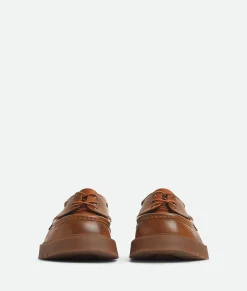 Bottega Veneta Haddock Boat Shoe Light wood Online