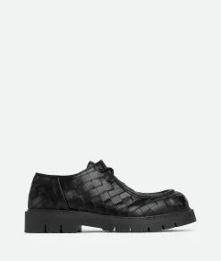 Bottega Veneta Haddock Lace-Up Shoe Black New