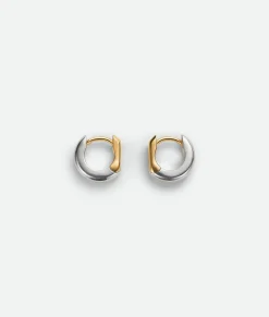Bottega Veneta Hinge Earring Silver / Yellow gold Online