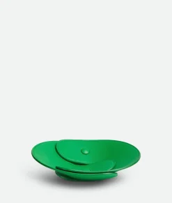 Bottega Veneta Interlocking Leather Tray - S Parakeet Best