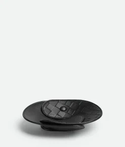 Bottega Veneta Interlocking Leather Tray - S Black Online