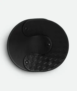 Bottega Veneta Interlocking Leather Tray - M Black Hot