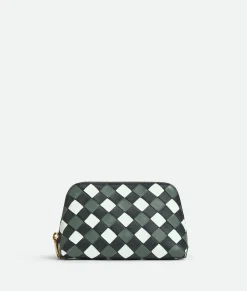 Bottega Veneta Intrecciato Beauty Pouch Ardoise / Glacier / Aloe Sale