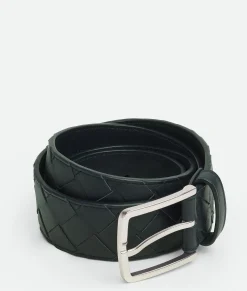Bottega Veneta Intrecciato Belt Inkwell Hot