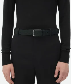 Bottega Veneta Intrecciato Belt Inkwell Hot