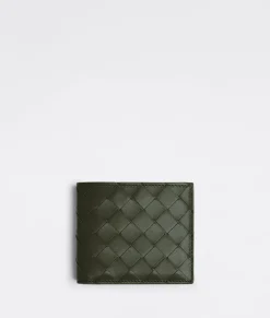 Bottega Veneta Intrecciato Bi-Fold Wallet With Coin Purse Camping New