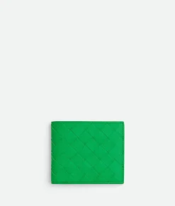 Bottega Veneta Intrecciato Bi-Fold Wallet Parakeet New