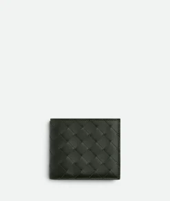 Bottega Veneta Intrecciato Bi-Fold Wallet Dark green/dark red/ice/deep red/pineapple Sale