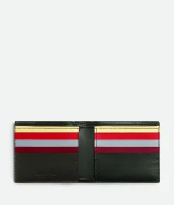 Bottega Veneta Intrecciato Bi-Fold Wallet Dark green/dark red/ice/deep red/pineapple Sale