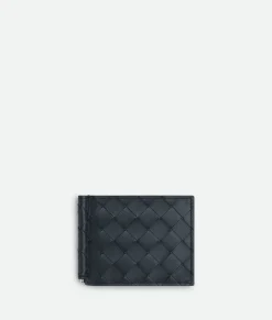 Bottega Veneta Intrecciato Bill Clip Wallet Shadow/olive oil Best
