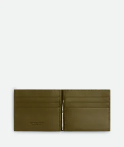 Bottega Veneta Intrecciato Bill Clip Wallet Shadow/olive oil Best