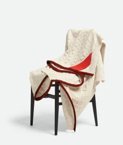 Bottega Veneta Intrecciato Blanket Cream Discount