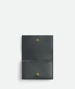 Bottega Veneta Intrecciato Business Card Case Ardoise / Glacier / Aloe Outlet