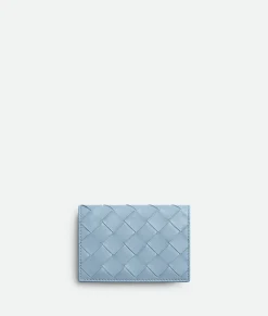 Bottega Veneta Intrecciato Business Card Case Ice / Dark red Sale