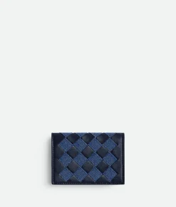Bottega Veneta Intrecciato Business Card Case Abyss / Indigo Best