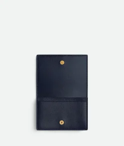 Bottega Veneta Intrecciato Business Card Case Abyss / Indigo Best