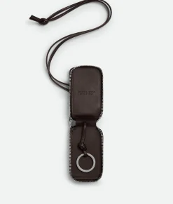 Bottega Veneta Intrecciato Car Key Holder Fondant
