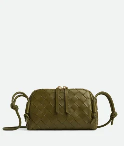 Bottega Veneta Intrecciato Concert Pouch Olive oil Clearance
