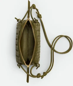 Bottega Veneta Intrecciato Concert Pouch Olive oil Clearance