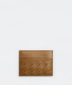 Bottega Veneta Intrecciato Credit Card Case Caramel